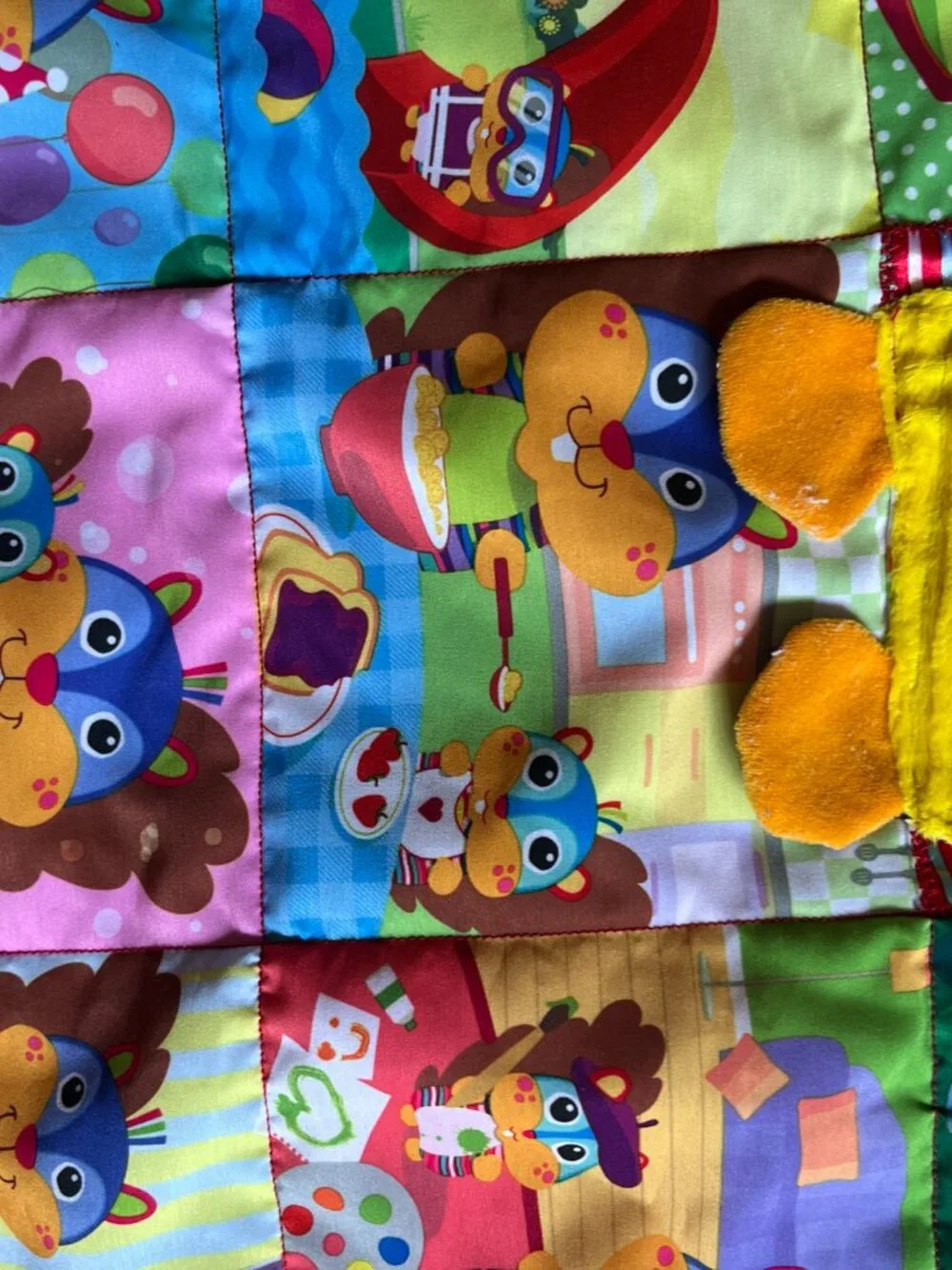 Lamaze Patchwork Baby Blanket‎ and Chipmunk (Sensory Blanket)
